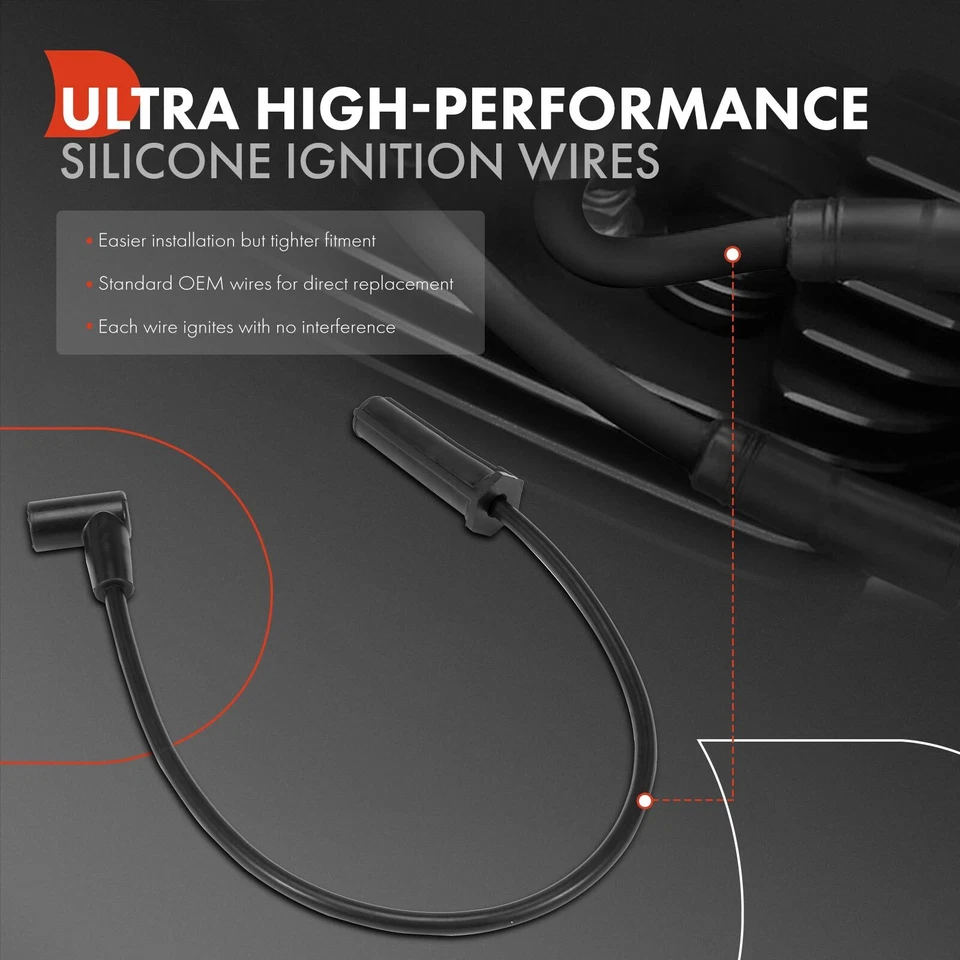 Juegos de 6 cables de bujías para Buick LeSabre 1989-1992 Regal Oldsmobile V6 3,8 L Foto 3 de 4