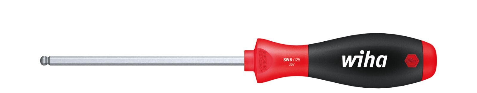 Wiha 26331 SoftFinish 367 Ball End Hexagon (Allen) Screwdriver 6mm
