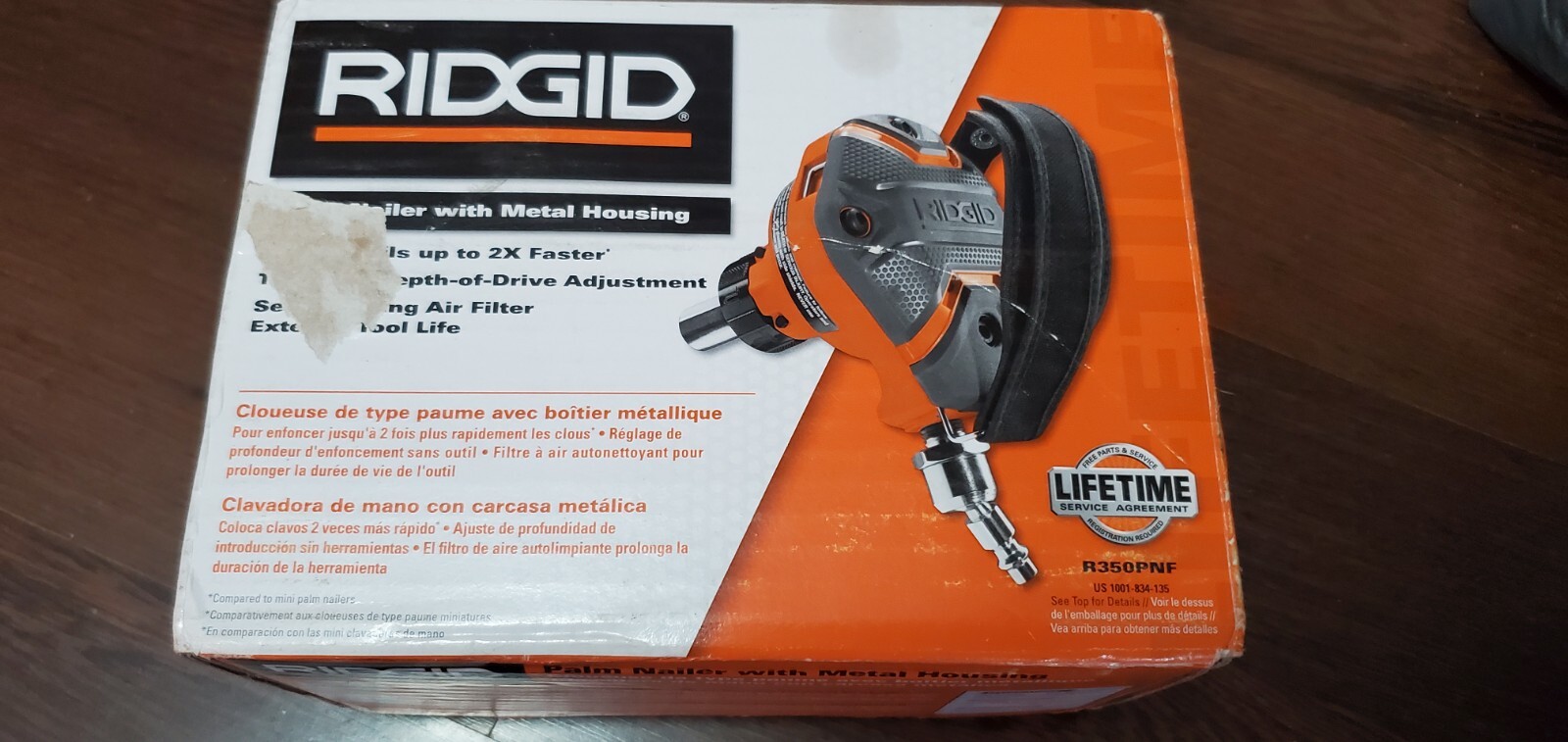Ridgid R350PNF Full-Size Pneumatic Palm 