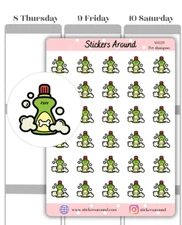 Pet Shampoo Icon Planner Stickers, Pet Care Sticker, Calendar & Journal Sticker