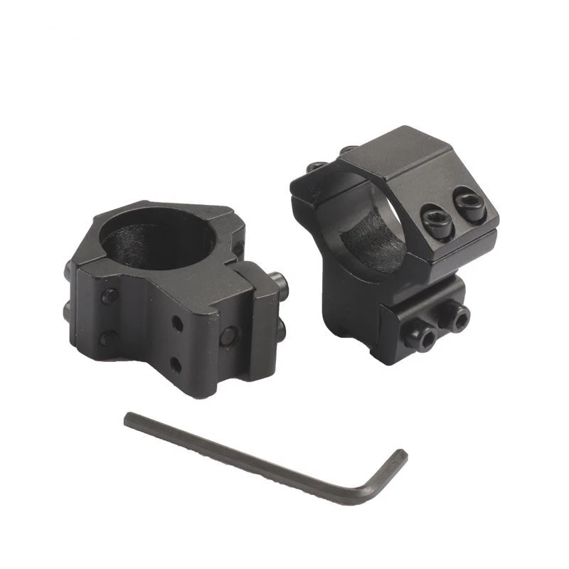 Double 25.4mm 1" Ring Low Profile Optics Fits 11mm Dovetail Rail Scope Mounts - Image 3 of 4