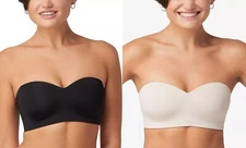 Maidenform Women's Pure Comfort Wireless Strapless Bandeau Bra DM7685 7685