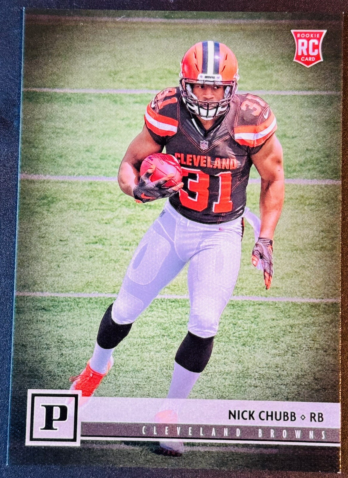 2018 Panini Football Canvas Nick Chubb RC Rookie Card Cleveland Browns #316
