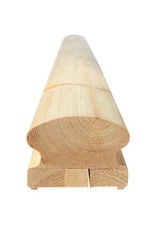 Holz Handlauf abgerundet 85+65mm - Balkon,Treppe, In & Outdoor - Made in Sweden