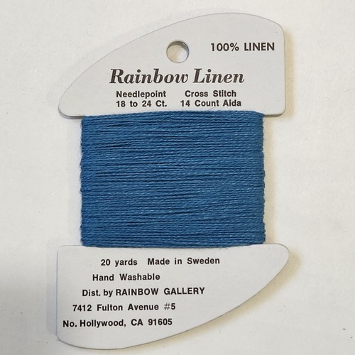 Rainbow Linen Thread By Rainbow Gallery Needlepoint 20 Yds 100% Linen Embroidery - Picture 22 of 25