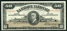 Canada 1922 La Banque Nationale $50 S874s Specimen EF