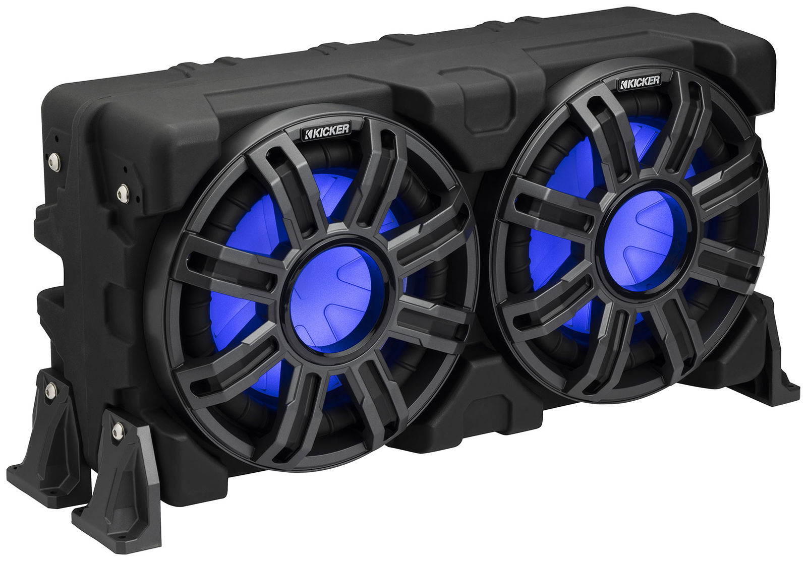 Сабвуферы KICKER 51MWLE104 Dual мощностью 10 400 Вт для морских судов в корпусной коробке