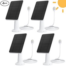 4XMagnetic Solar Panel Charger for Arlo Ultra/Ultra2/Pro 3/Pro 4 Security Camera