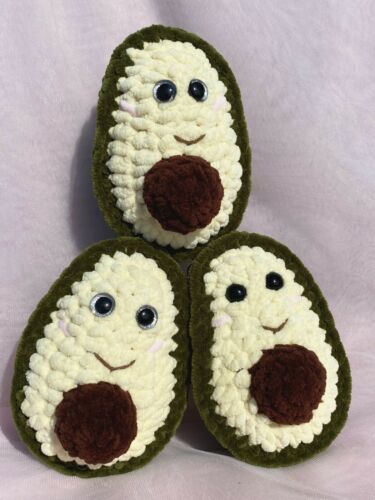 Avocado Soft toy Knitted toy Knitted crochet toys Amigurumi Plush crochet toys - Picture 1 of 2