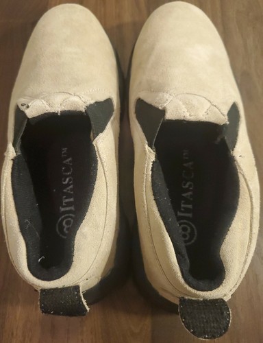 Itasca Searay Tan Brown Men's Sz 8 Suede Hiking Shoes Slip-On Loafer Casual Walk - Picture 5 of 8
