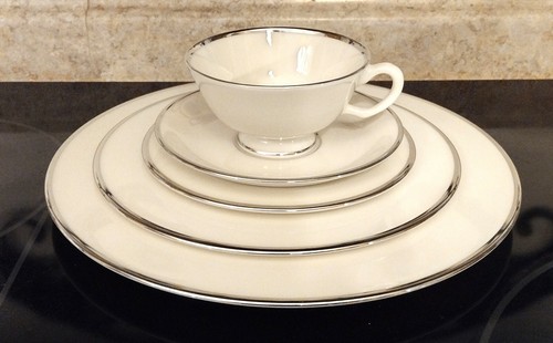 Lenox Montclair 5pc Place Setting China Dinner Salad Bread Plate Tea Cup Saucer - Picture 6 of 12