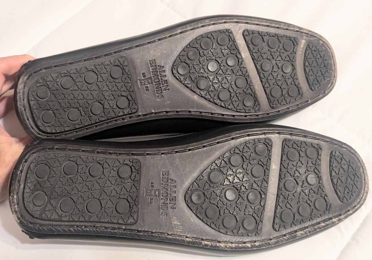 Allen Edmonds Super Sport Driver Black 2270 Loafers Shoes 