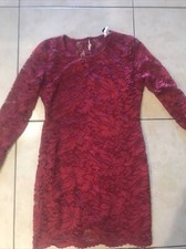 Windsor Women’s Bodycon Dress Vintage Large Red Lace Stretchy