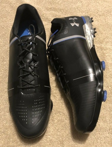 Under Armour Spieth One Golf Shoes (1288574-001) -Black/Blue- Size: 7 MRSP $200