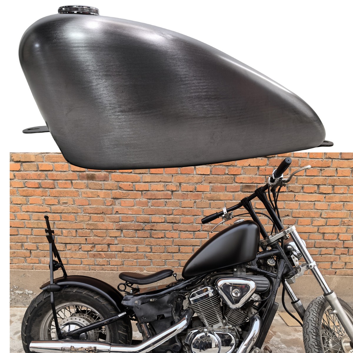 Honda Steed タンク 赤/黒 1Set Motorcycle Petrol Gas Fuel Tank 11L For HONDA Steed VLX400