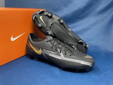 Nike Phantom GT 2 Academy FG Black Gold Soccer Cleats DA4433-007 Men's Size 11