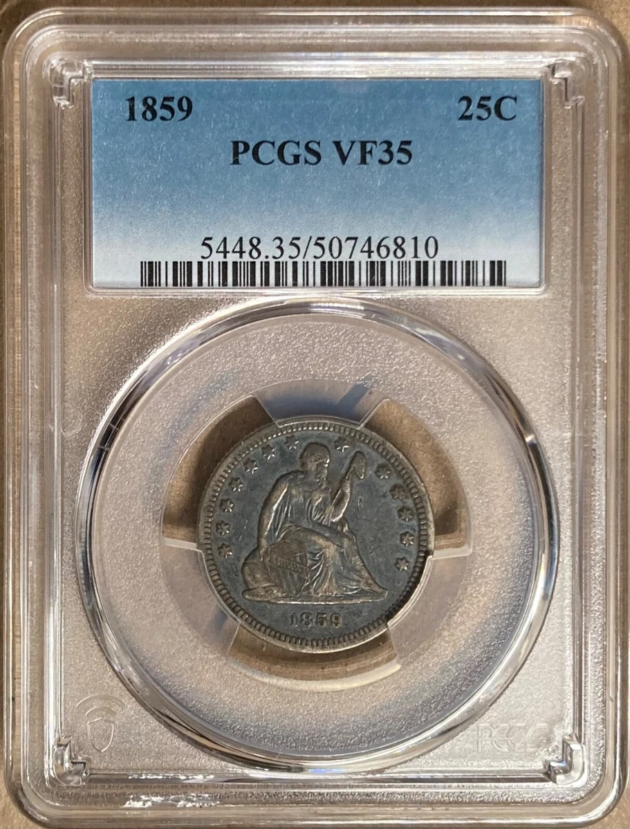 PCGS 1859 Year Seated Liberty US Quarters (1838-1891) for sale | eBay