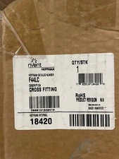 Hoffman Nvent F44LC Wireway Cross Fitting 4” X 4” Gray NEW IN BOX! FREE SHIPPING