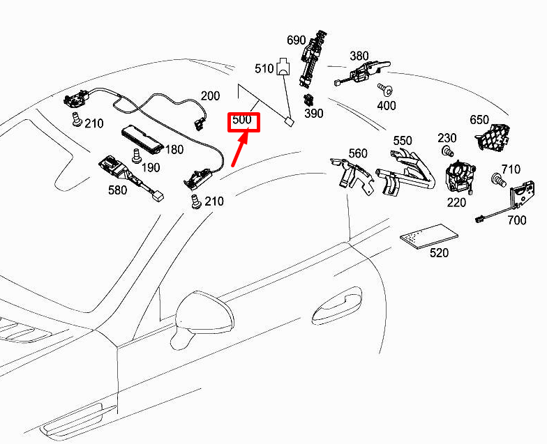 NOUVEAU FAISCEAU DE CÂBLAGE DE COMMANDE DE TOIT MERCEDES-BENZ SLK R172