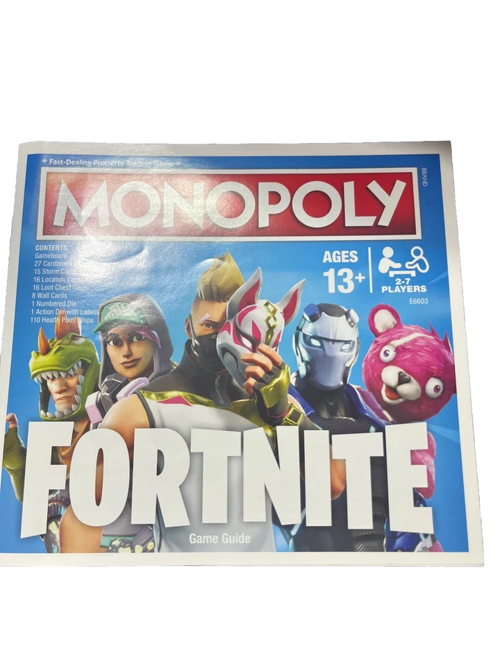 Monopoly Fortnite Edition Board Game by Hasbro Gaming 2018 - (13yrs+) ~ Complete - Image 3 of 4