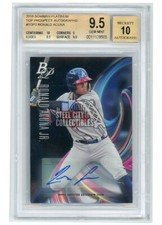 Ronald Acuna 2018 Bowman Platinum Top Prospect Rookie Auto BGS 9.5 Gem Mint