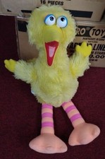 VINTAGE 1986 Talking Big Bird Sesame Street Playskool w/ Pull String 23" Clean