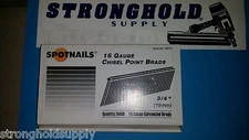 16G 3/4" FINISH NAILS STRAIGHT 16512 5M 5000 BOX  GALV. 