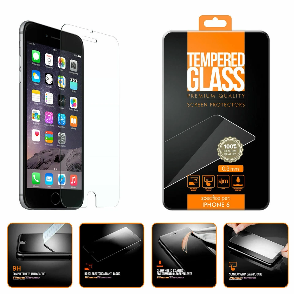 Pellicola Vetro Temperato per Apple iPhone 17 16 15 14 13 12 AIR PRO MAX 11 XR - Immagine 3 di 4