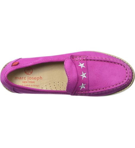 MARC JOSEPH NEW YORK Unisex-Child Leather Loafer with Embroidered Star - Picture 4 of 10