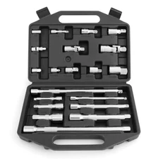 HORUSDY 20PC Extension Bar Set 1/4" 3/8" and 1/2" Drive Socket Extension Set