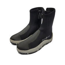 Aqualung 5mm Manta Boots Size 4 Scuba Diving Molded Sole Booties Black Neoprene