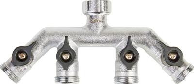 GEKA Plus Vierwegeventil IG G3/4''4x AG G3/4''MS