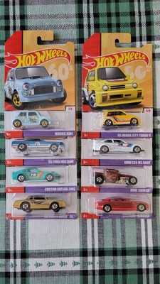 Hot Wheels - Target Exclusive Decades Throwback - Complete Set Of 8 (2017)