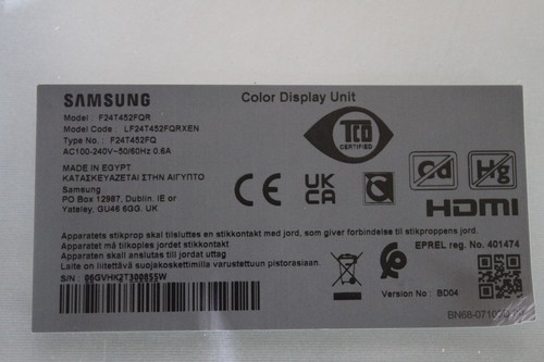 Samsung F27T452FQR, Monitor Bildschirm IPS 60HZ-NETZTEILPLATINE+HAUPTPLATINE - Bild 2 von 12
