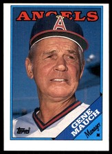 Gene Mauch 1988 Topps #774 California Angels MLB READ FREE SHIPPING AutographDen