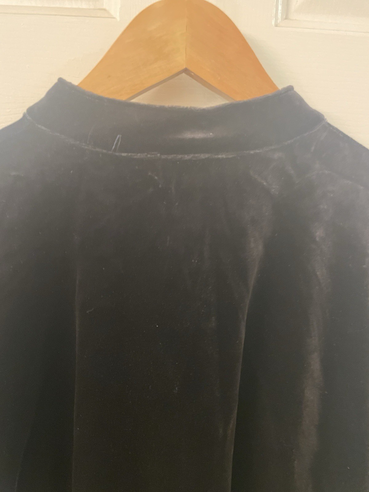 Honors Black Velvet Button Front Patch Pocket Car… - image 8