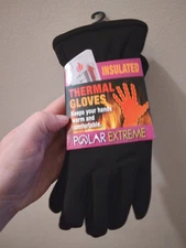 Women's Thermal Gloves, Polar Extreme, black, M/L, never used