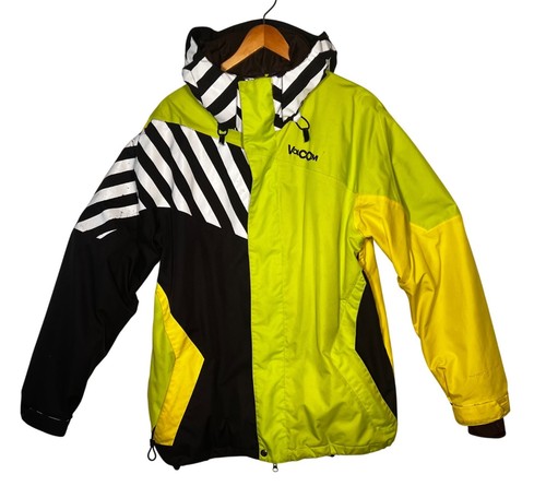 Volcom Nimbus Men's Snow Set M Full Zip Yellow Green Abstract Jacket M Pant Neon - Picture 14 of 24