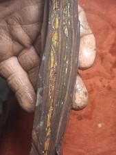 Narrow Rough Slab Maramamba Tiger Iron 179g. 3/8