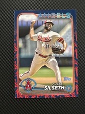 2024 Topps Series 2 - Chase Silseth #585 Red And Blue Logo Border