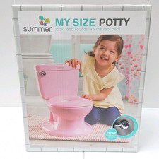 NEW  Sealed Summer My Size Potty Pink Seat Toilet Theme w/ Real Flushing Sounds
