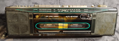 General Electric Boombox Radio 3-5638A - Parts Only - Radio Works, Tape Doesn't