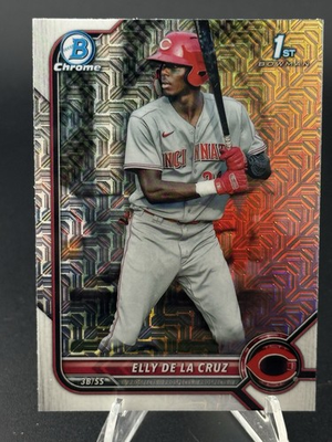 #ad #ad 2022 Bowman 1st Bowman Chrome Elly De La Cruz #BCP 50 Mojo Refractor $14.50