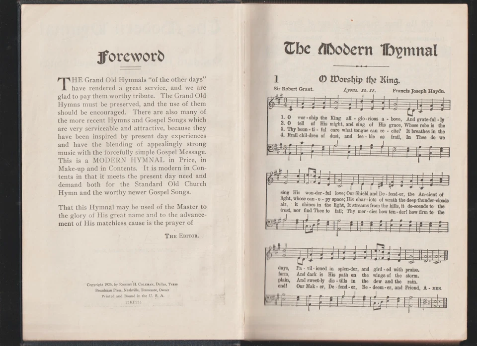 Himnos modernos y canciones evangélicas para todas las iglesias 1926 Foto 3 de 4