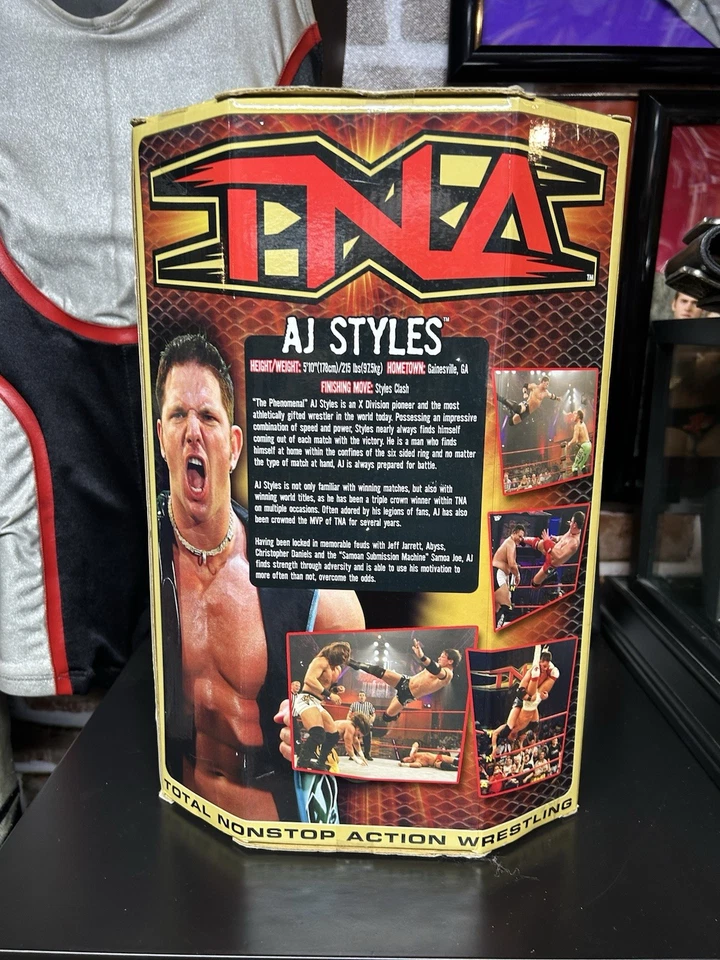 2007 TNA AJ Styles 12” Collector’s Edition Marvel  Toys  Sealed Impact Toy Biz - Image 2 of 4