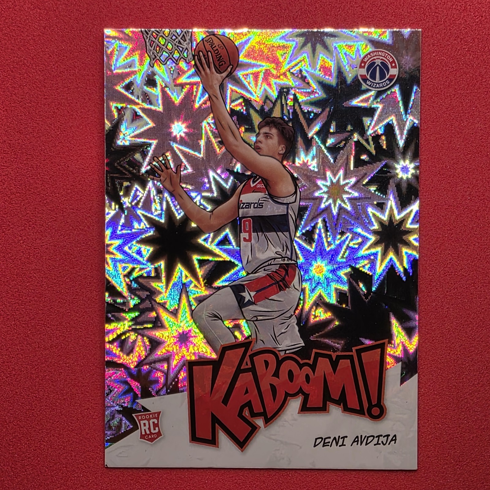 2020-21 Panini Crown Royale Deni Avdija #25 RC Rookie Kaboom Case Hit SSP