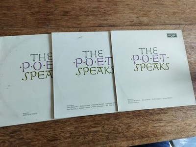 The Poet Speaks Records 2, 6 & 7 UK Argo Nicholson Auden Watkins etc 3xLP