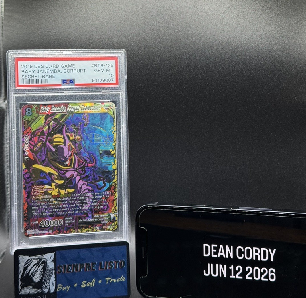 Baby Janemba, Corrupt Coalescence #BT8-135 SCR PSA 10 2019 Dragon Ball Super view 2