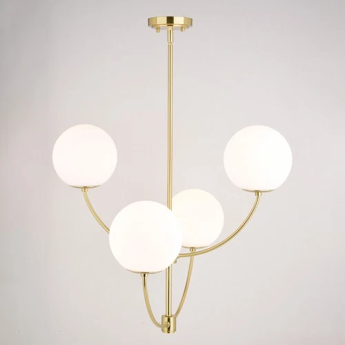 Vaxcel Lighting H0295 Avers 4 Light 26"W Chandelier - Brass - Picture 3 of 12