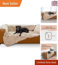 Calming Faux Fur Dog Cat Blanket Water Resistant Non-Slip Travel Cozy